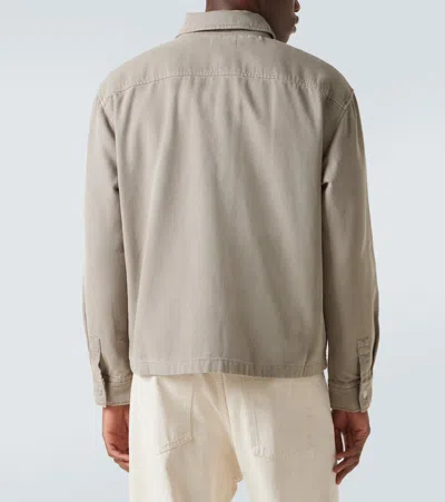 Frame Cotton-canvas Chore Jacket In Gray