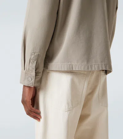 Frame Cotton-canvas Chore Jacket In Gray