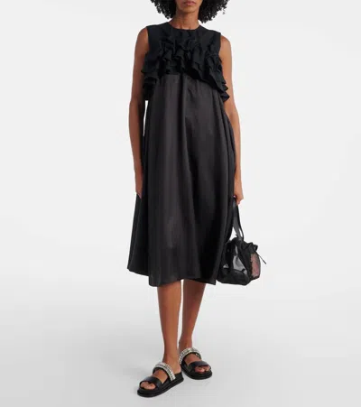 Jimmy Choo Crystal Embellished Leather Flat Sandals