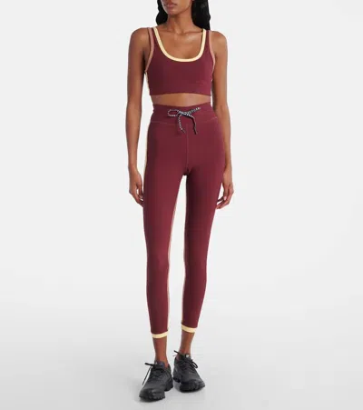The Upside Samara Bowie Contrast Trim Sports Bra In Pink