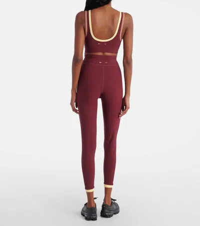 The Upside Samara Bowie Contrast Trim Sports Bra In Pink