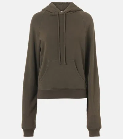 The Row Timia Sweatshirt In Cotton And Cashmere In Green