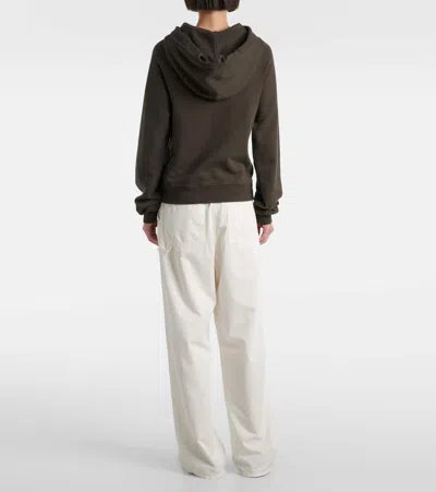 The Row Timia Sweatshirt In Cotton And Cashmere In Green