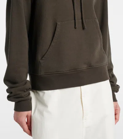 The Row Timia Sweatshirt In Cotton And Cashmere In Green
