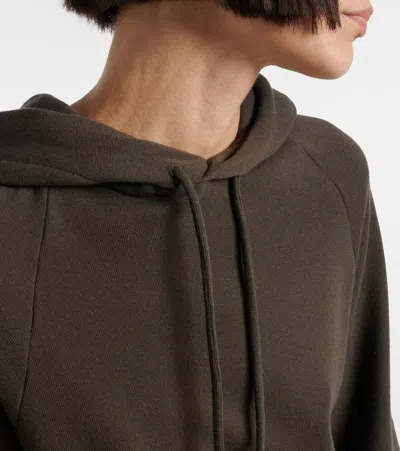 The Row Timia Sweatshirt In Cotton And Cashmere In Green