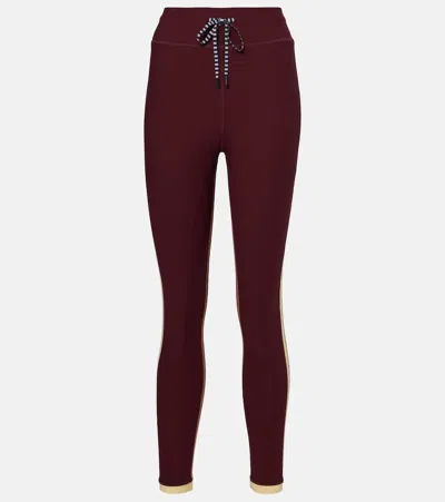The Upside Trail 25in Midi Leggins In Burgundy