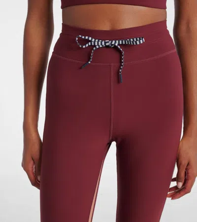 The Upside Trail 25in Midi Leggins In Burgundy
