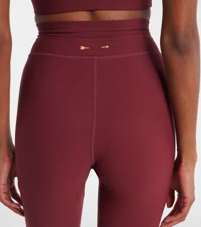 The Upside Trail 25in Midi Leggins In Burgundy