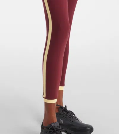 The Upside Trail 25in Midi Leggins In Burgundy
