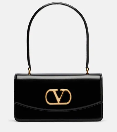 Valentino Vain Bag With Handle In Leather In Black