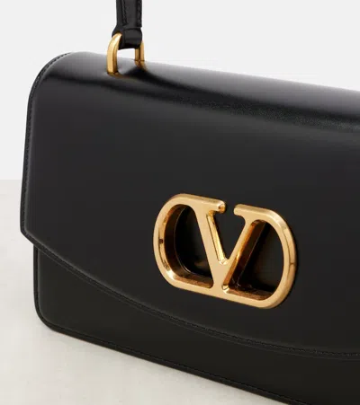 Valentino Vain Bag With Handle In Leather In Black