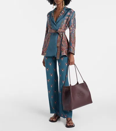 Etro Women's Shopping Bag Libra Paisley Medium