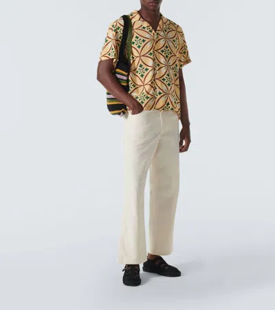 Bode Harbor Stripe Crochet Cotton Tote Bag