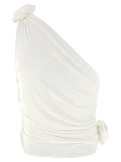 Magda Butrym One-shoulder Top In Neutral