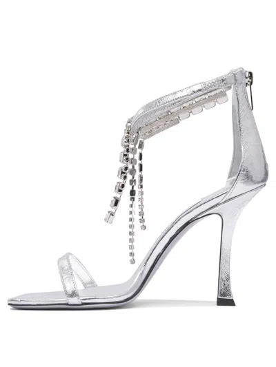 Jimmy Choo 100mm Verity Crystal-embellished Sandals In White