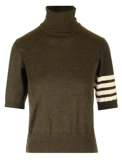 Thom Browne 4-bar High-neck Knitted Top