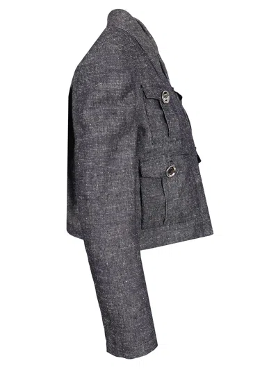 Givenchy 4-pocket Linen-blend Jacket