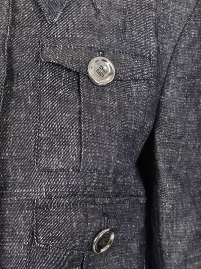 Givenchy 4-pocket Linen-blend Jacket