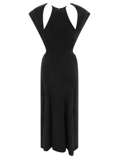 Chloé Abito Maxi Con Dettagli Cut-out In Black