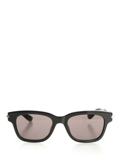 Alexander Mcqueen Acetate Sun Glasses Black