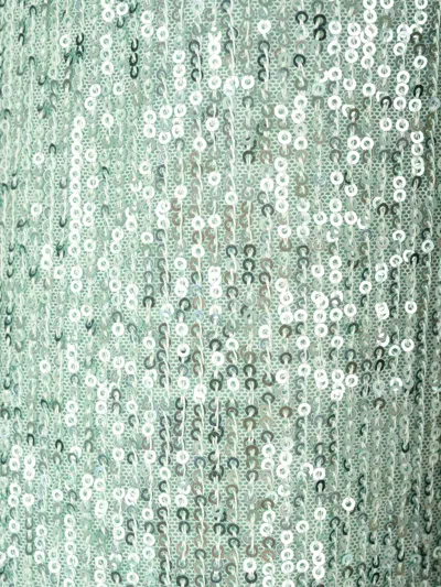 The Nina Studio Woman Midi Dress Light Green Size M Polyester In Silver