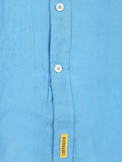 Bd Baggies Button-fastening Linen Shirt In Blue