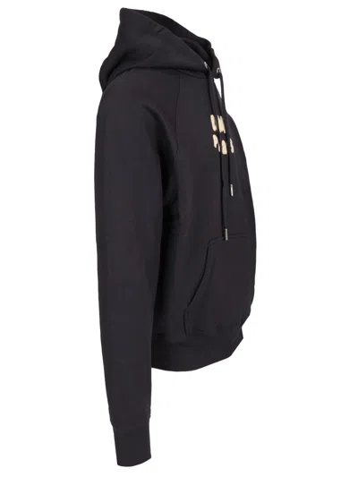 Ami Alexandre Mattiussi Navy Cotton Hoodie With Ami Paris Patch Blue In Black