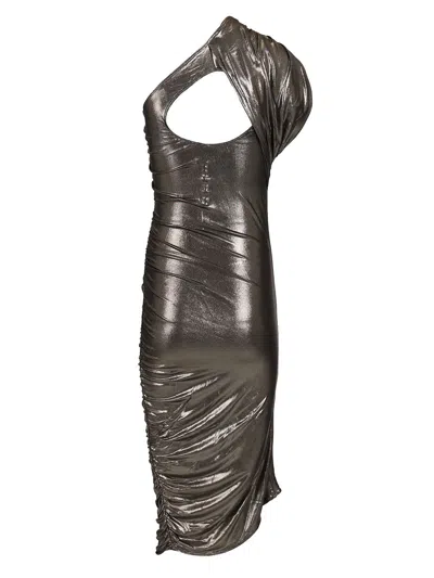 Rick Owens Silver Amira Minidress