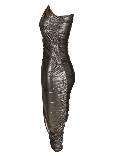 Rick Owens Silver Amira Minidress