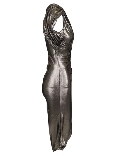 Rick Owens Silver Amira Minidress