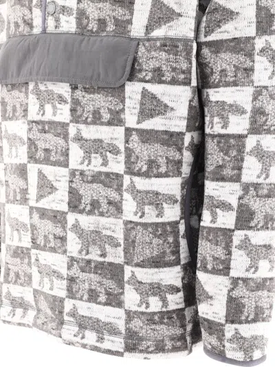 And Wander X Maison Kitsuné Sweatshirts In Gray