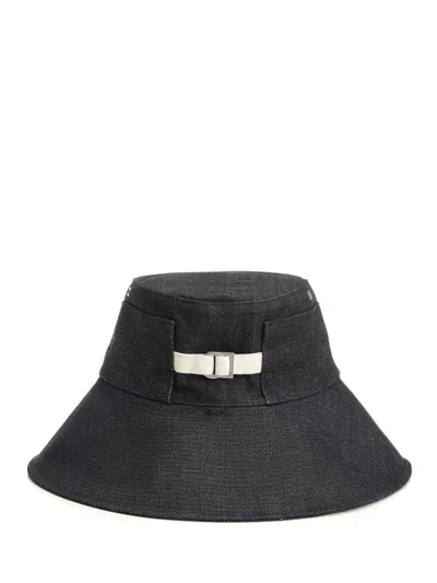 Jacquemus Artichaut Explorer Hat Hats Blue In Black