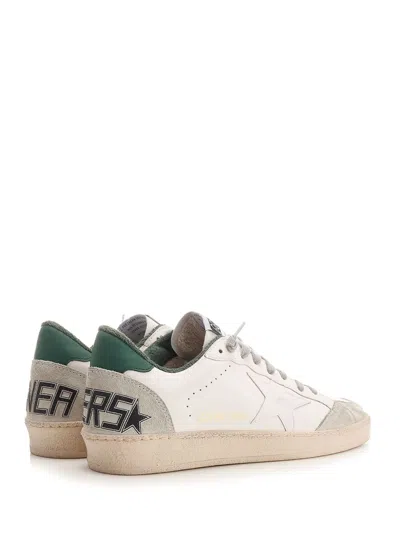 Golden Goose White Cow Leather Vamp Sneakers With Unique Used And Dirty Effect