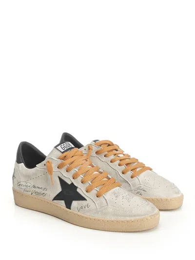 Golden Goose Ballstar Suede Upper Toe Tongue And Spur Leather Star And Heel Sneakers Black