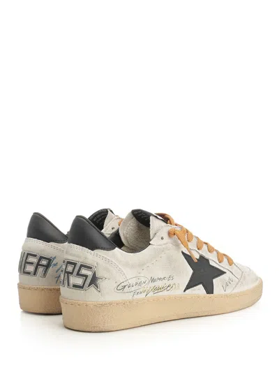 Golden Goose Ballstar Suede Upper Toe Tongue And Spur Leather Star And Heel Sneakers Black