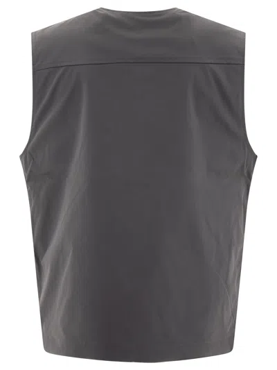 Carhartt Work In Progress Balto Water Repellent Cargo Vest In Gray