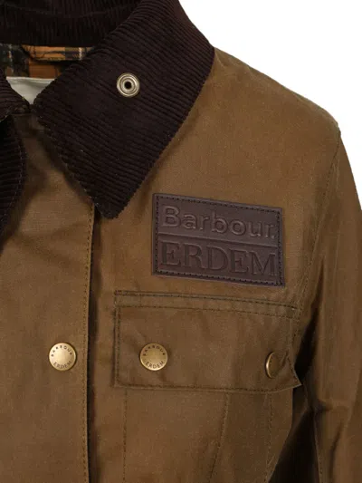 Baracuta X Barbour Barbour X Erdem Constance Waxed Jacket Jackets Beige