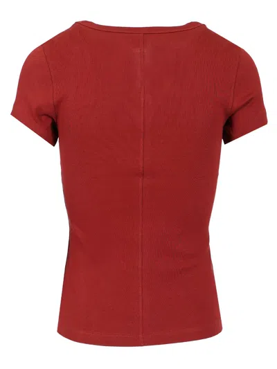 Flore Flore Basic T-shirt Tops Bordeaux