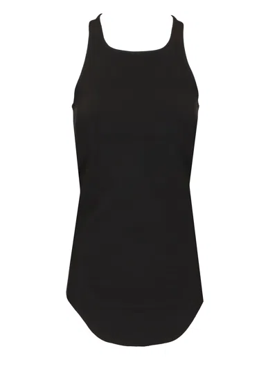 Rick Owens Basic Tank Top Jackets Black In Black