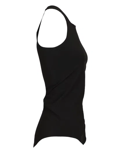 Rick Owens Basic Tank Top Jackets Black In Black