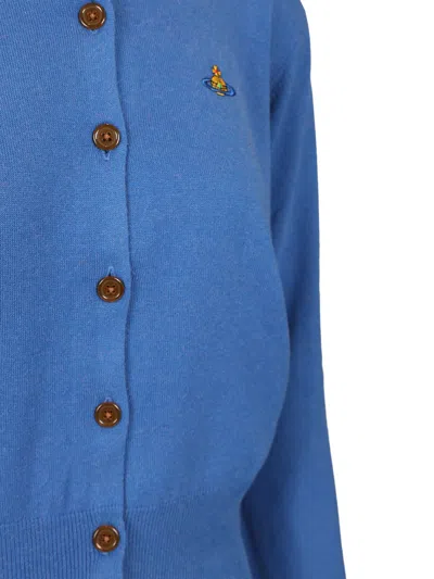 Vivienne Westwood Orb-embroidered Fine-knit Cardigan