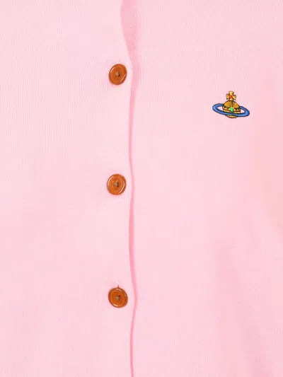 Vivienne Westwood Bea Orb-embellished Button Cardigan In Purple