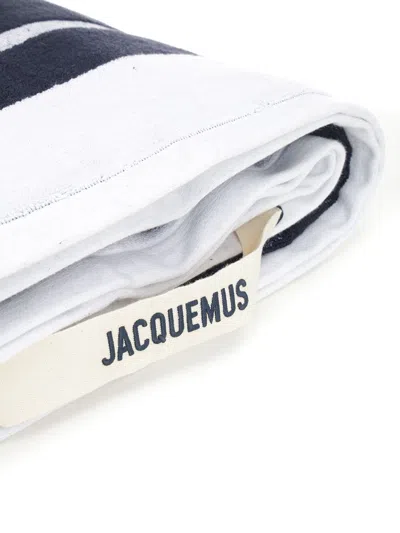 Jacquemus Beach Towel Swimwear Blue In Black