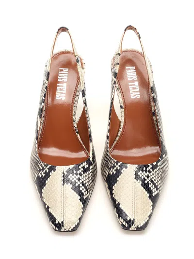 Paris Texas Python Print High-heeled Sandals