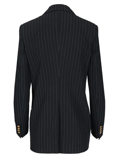 Tagliatore Bertha Long Blazer In Blue