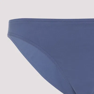 Eres High-cut Blue Bikini Bottom With Low Waist Design