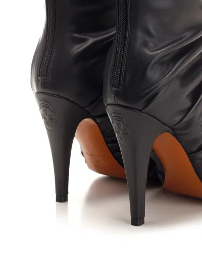 Alexander Mcqueen Birdee 105 Ruched Ankle Boots