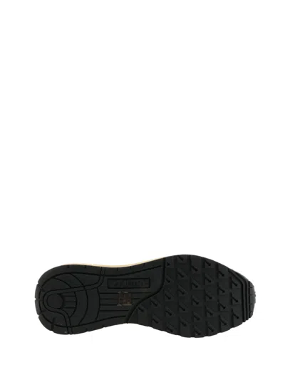 Autry Windreel Leather Suede Mesh Sneakers In Orange