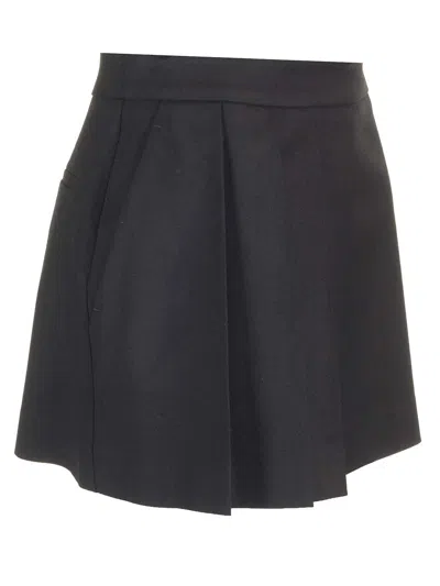 P.a.r.o.s.h Pleated Skirt In Black