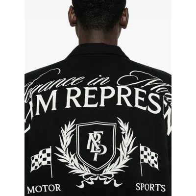 Represent Logo-embroidered Shirt